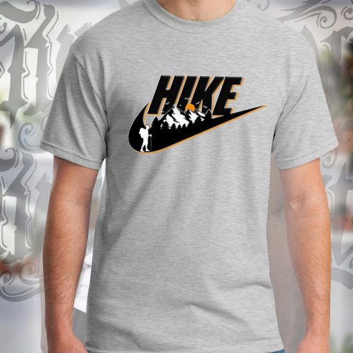 Hike Nike Swoosh Funny Hiking Outdoor T Shirt