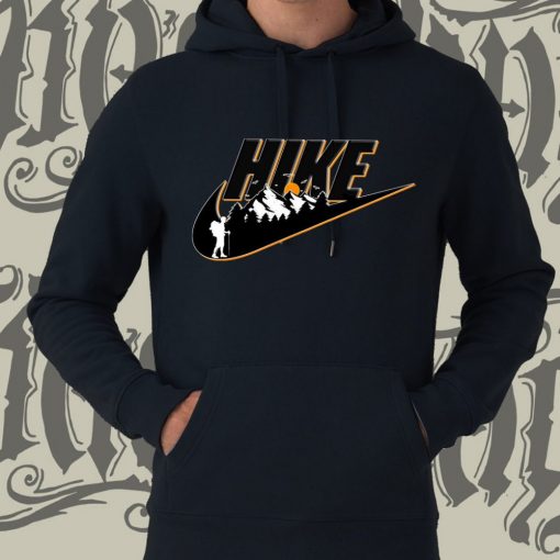 Hike Nike Swoosh Funny Hiking Outdoor T Shirt