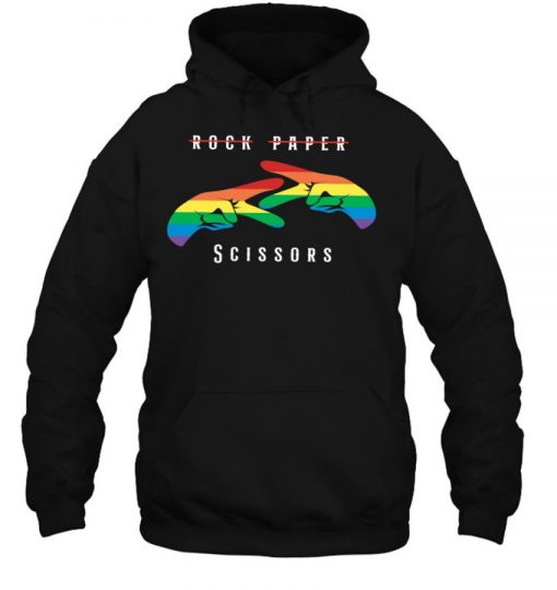 Rock Paper Scissors Funny Lesbian Pride Lgbt T Shirt