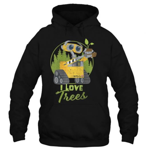 Earth Day Wall E I Love Trees T Shirt