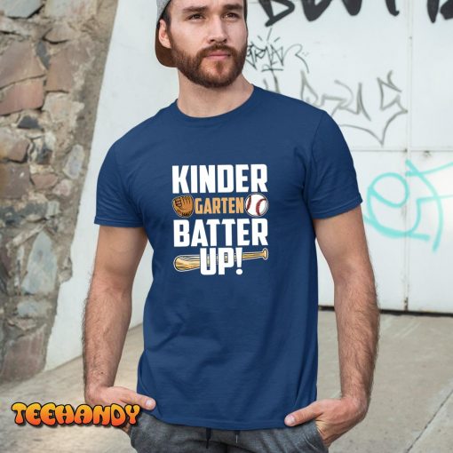 Kindergarten Batter Up Baseball Back To School T-Shirt