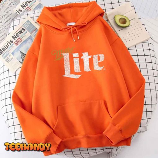 Miller Lite Beer Distressed Text Logo T-Shirt