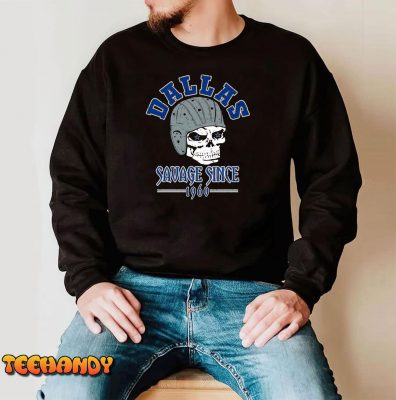 1960 Dallas Football Fan Savage Skull Unisex T Shirt img3 C4