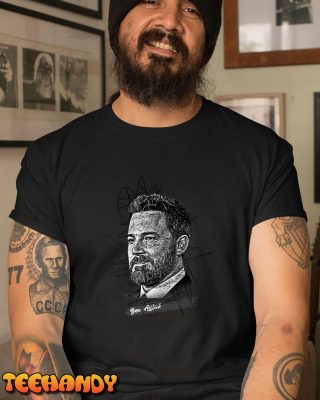 Ben Affleck Abstract Sketch Art Unisex T Shirt 2