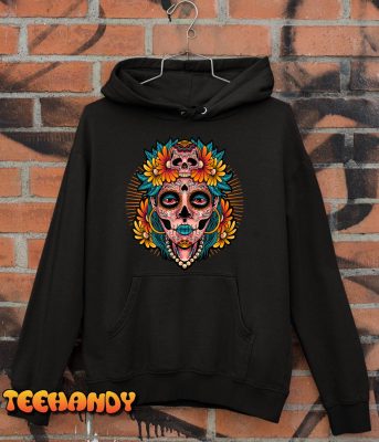 Catrina Sugar Skull Dia De Los Muertos T Shirt img2 C10