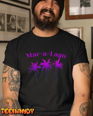 Purple Mar a Lago Florida Palm Trees T Shirt img3 C1