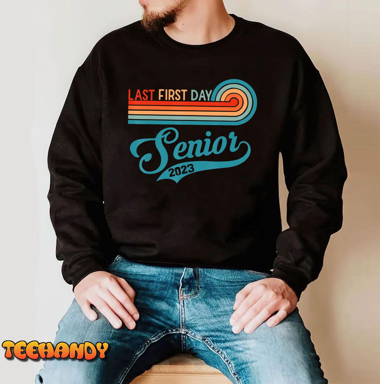 Vintage senior 2023 Or The Last First Day Of School T Shirt img2 C4 1