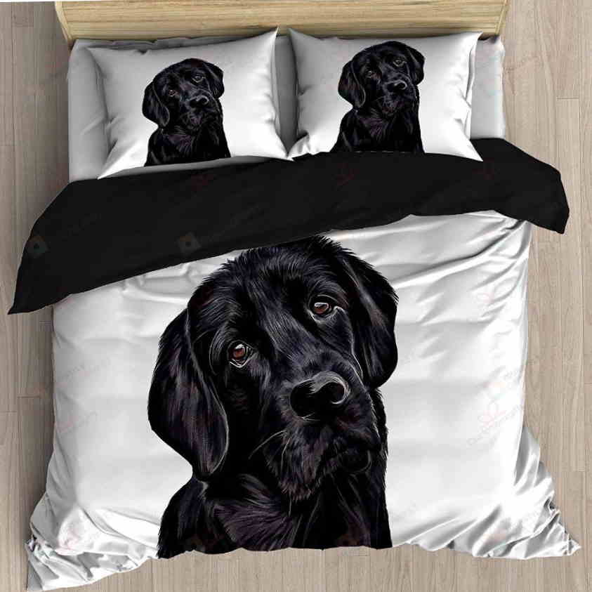 A Black Labrador Retriever 3D Bedding Set