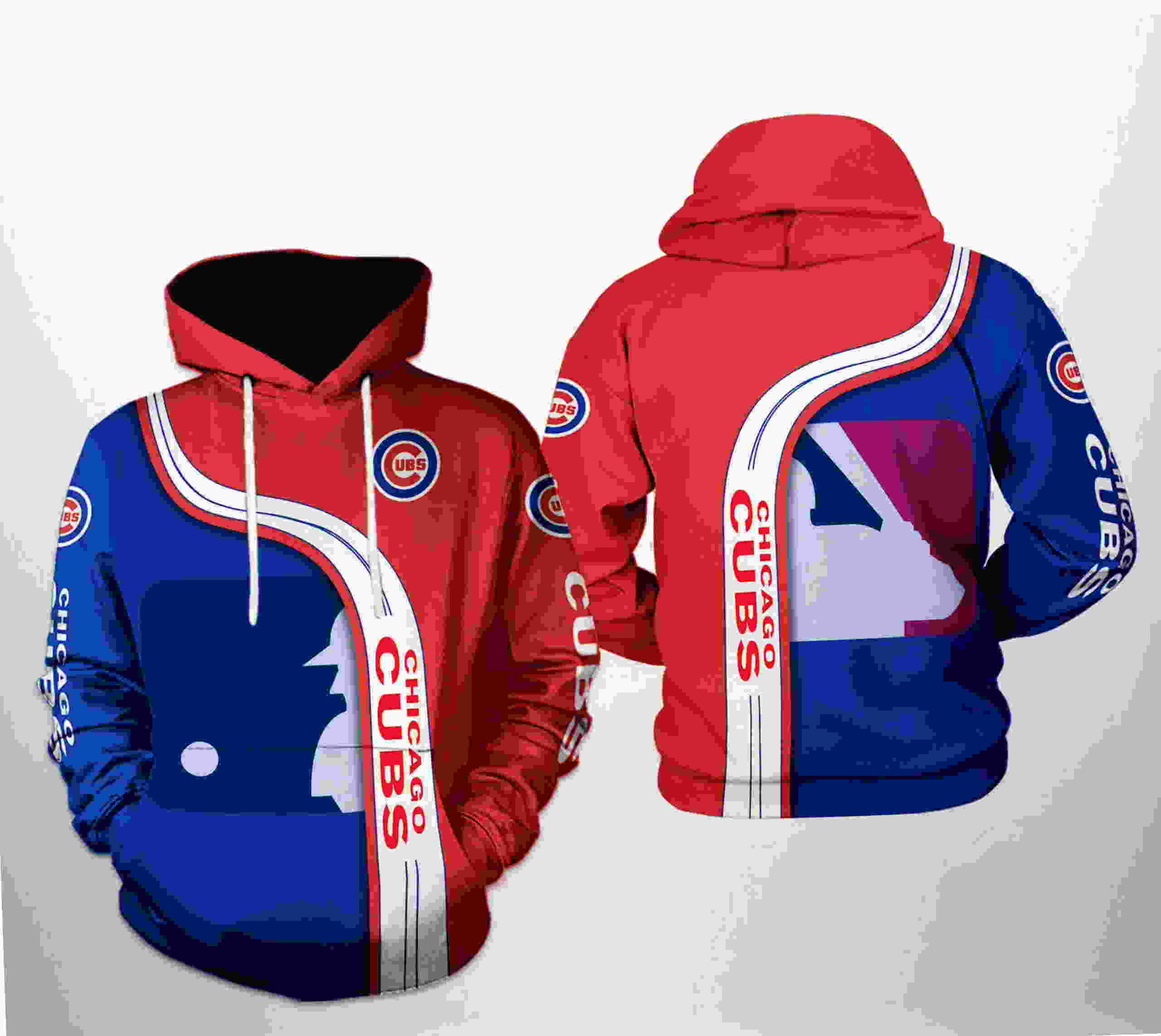 Chicago Cubs MLB Team 3D Hoodie