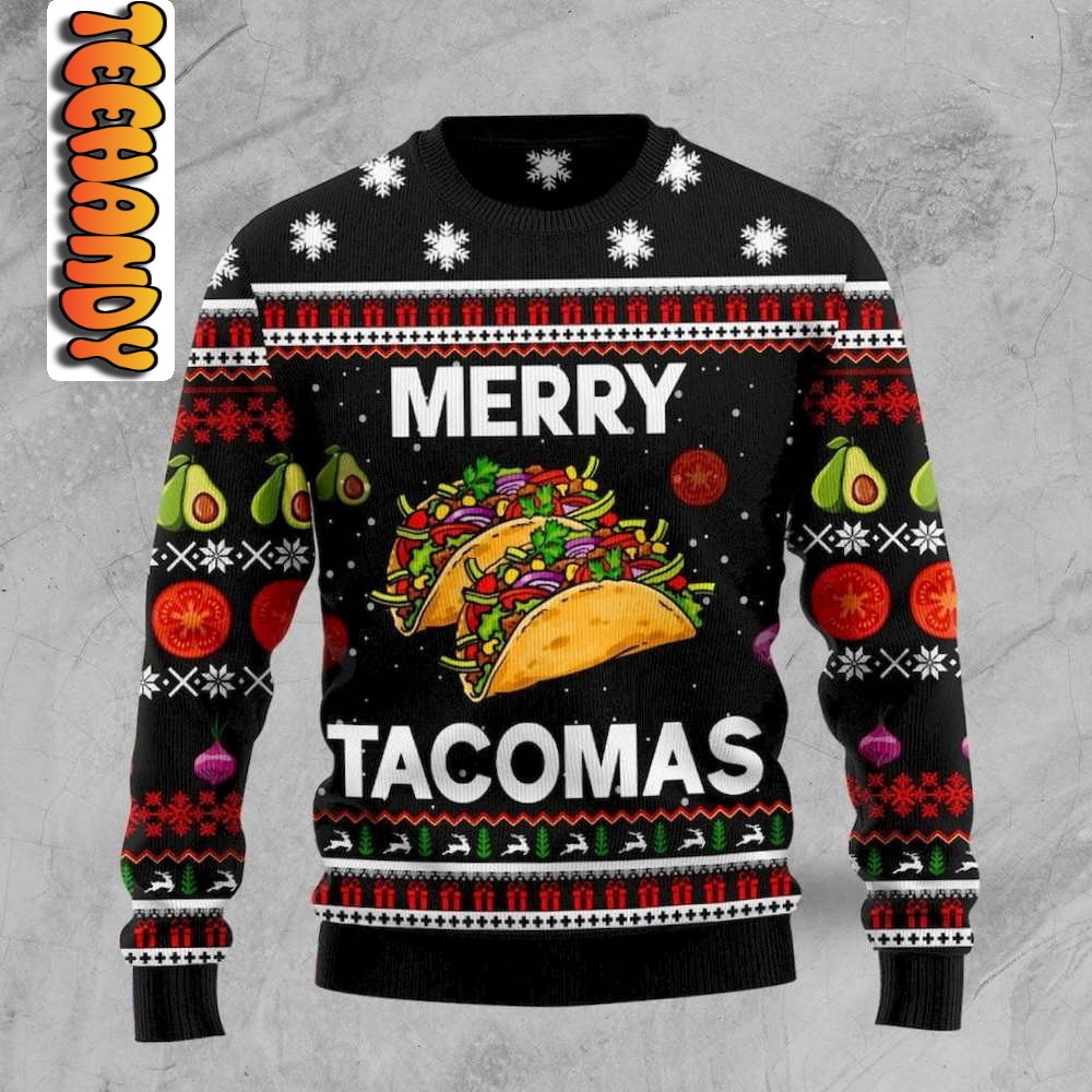 Merry Tacomas Ugly Christmas Sweater