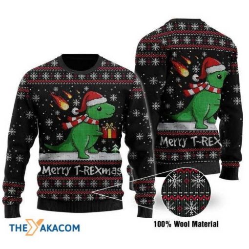 Chibi Dinosaur Mery T-Rexmas Sweater 3D