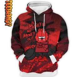 Chile Red All Money In Garfield 3D Hoodie 2