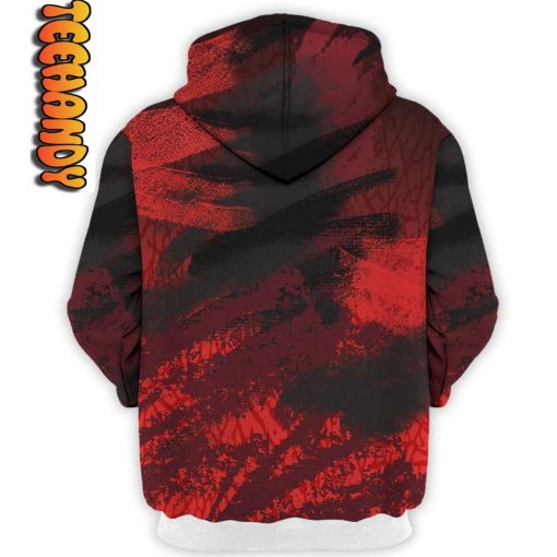 Chile Red All Money In Garfield 3D Hoodie