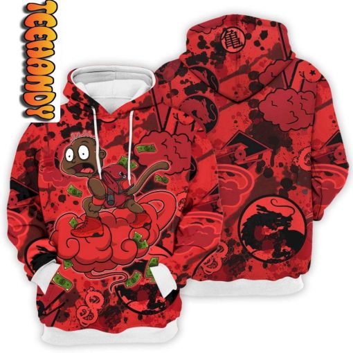 Chile Red Monkey Tommy Fly Hoodie