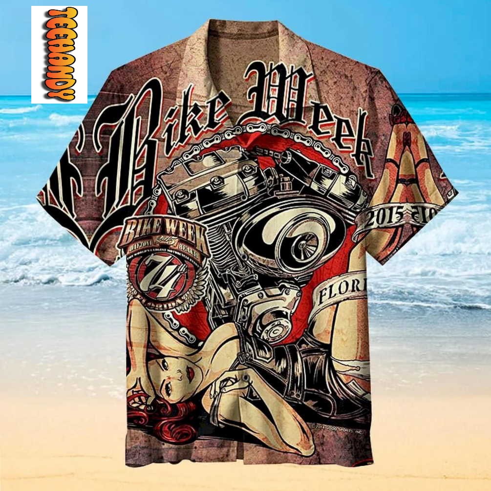 Daytona Beach Bike Week Hawaiian Shirt Daytona Beach Bike Week Hawaiian Shirt