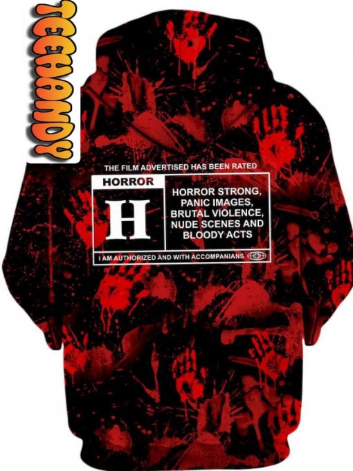 Horror Film 3D Hoodie