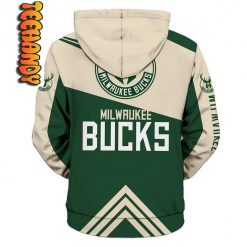 Milwaukee Bucks NBA 3D Hoodie 1