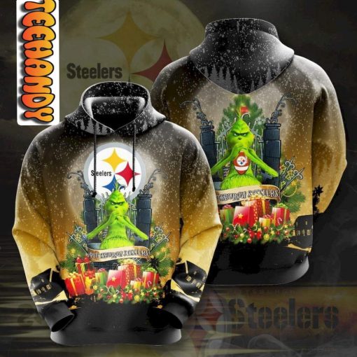 Pittsburgh Steelers Zip Up 3D Hoodie