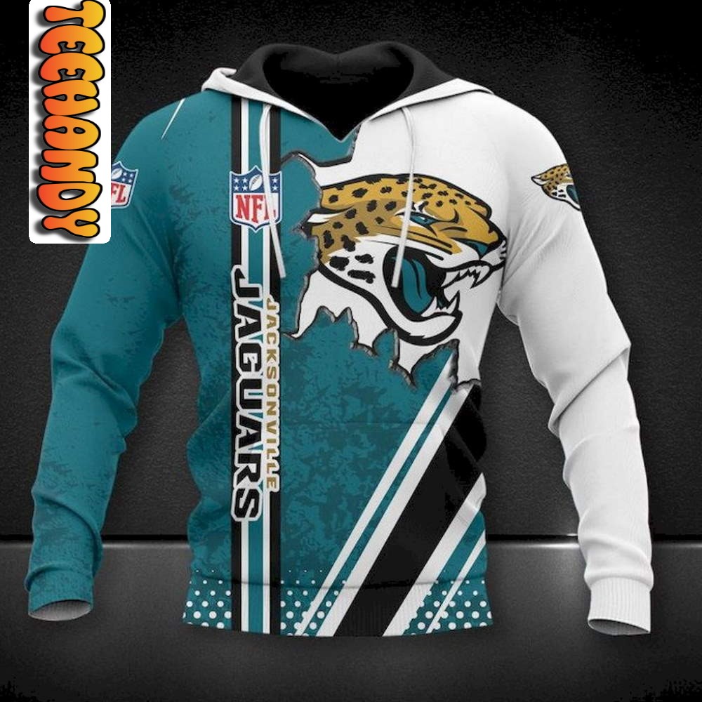 Jacksonville Jaguars NFL 3D Football Hoodie