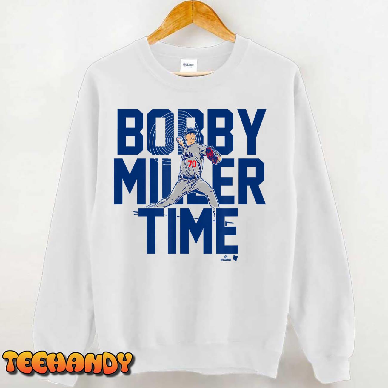 Bobby Miller Time - Los Angeles Baseball T-Shirt Bobby Miller Time - Los Angeles Baseball T-Shirt