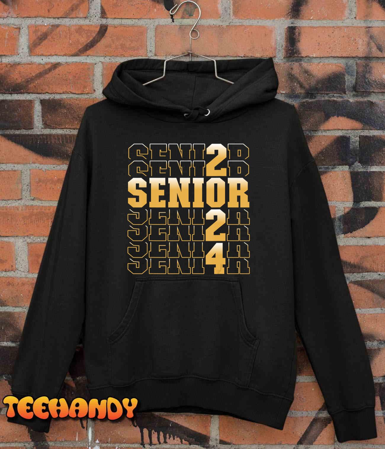 CLASS OF 2024 Senior 2024 Graduation or First Day Of School T-Shirt CLASS OF 2024 Senior 2024 Graduation or First Day Of School T-Shirt