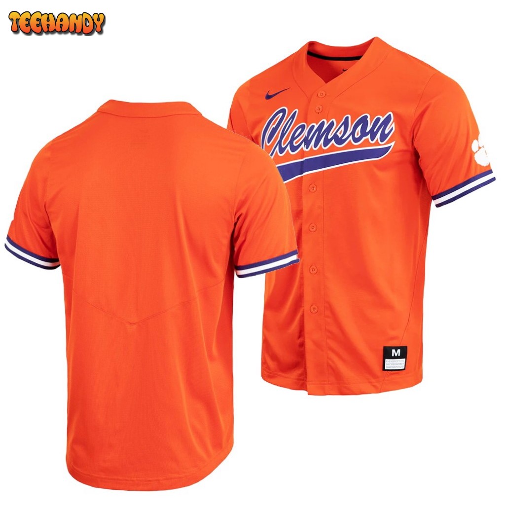 Clemson Tigers College Baseball Orange Replica Jersey