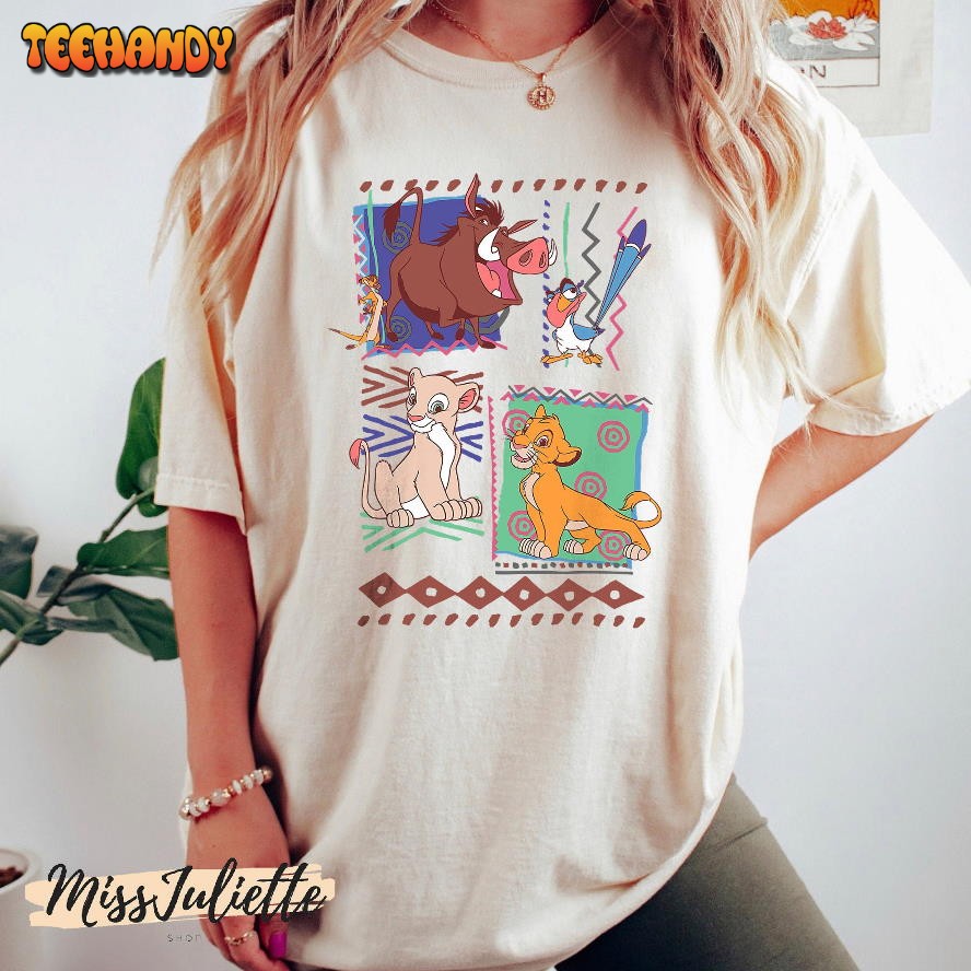 Comfort Colors Vintage Disney Lion King Simba And Timon Pumbaa Shirt
