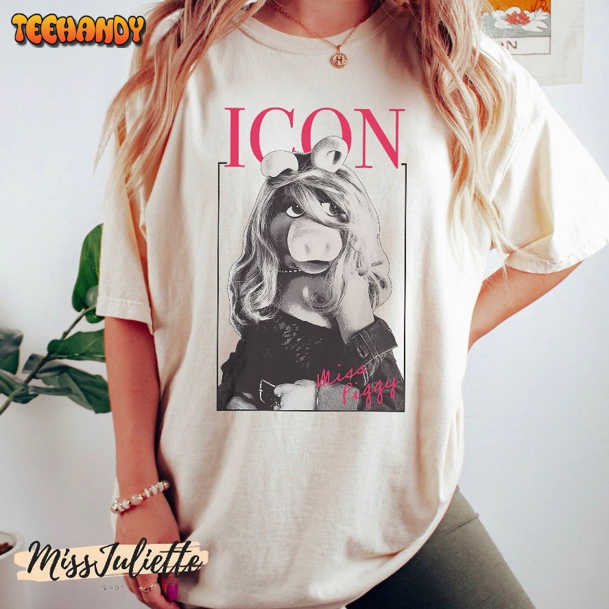 Comfort Colors Vintage Disney Muppets Miss Piggy Icon Poster T-Shirt