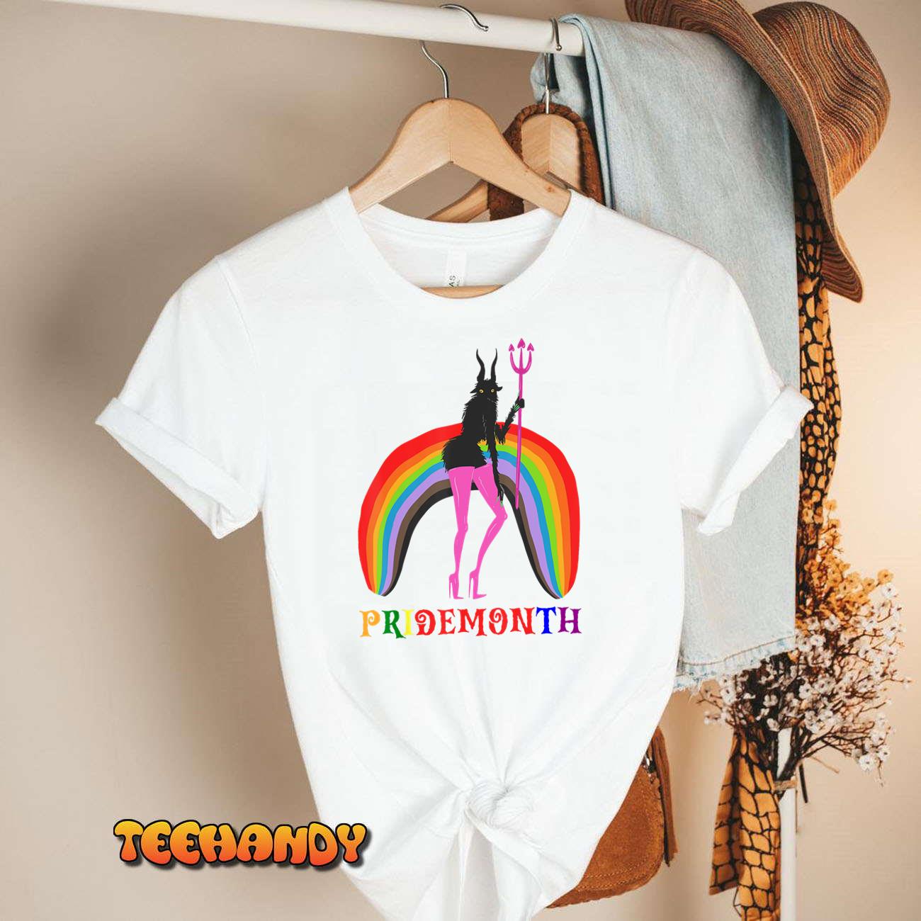 Pride Month Demon LGBT Gay Pride Month Transgender Lesbian T-Shirt Pride Month Demon LGBT Gay Pride Month Transgender Lesbian T-Shirt