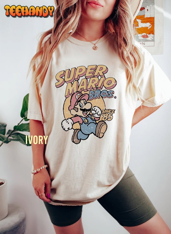 Retro Super Mario 1985 Comfort Color Shirt, Vintage Super Mario Bros 85 T-Shirt