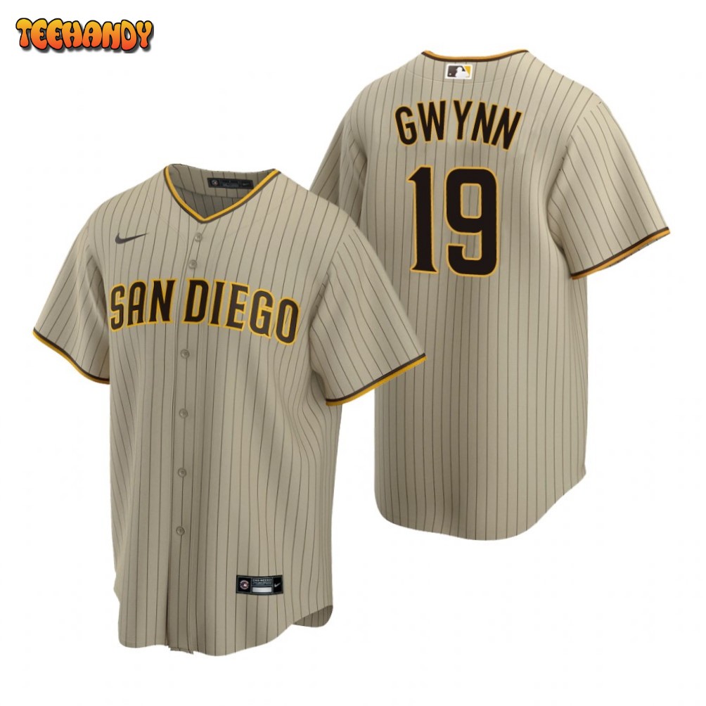 San Diego Padres Tony Gwynn Sand Brown Replica Alternate Jersey