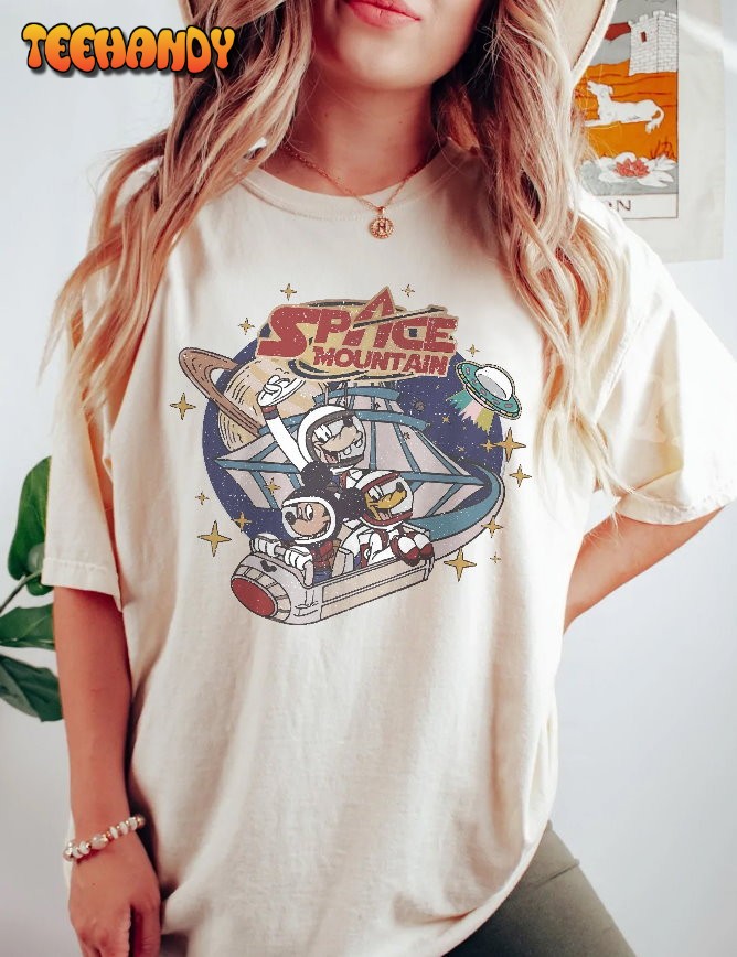 Vintage 90s Space Mountain Comfort Colors Shirt, Comfort Retro Vintage Disney Shirt