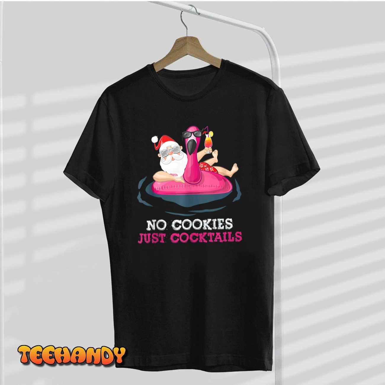 Christmas In July No Cookies Just Cocktails Summer Flamingo Tank Top Christmas In July No Cookies Just Cocktails Summer Flamingo Tank Top