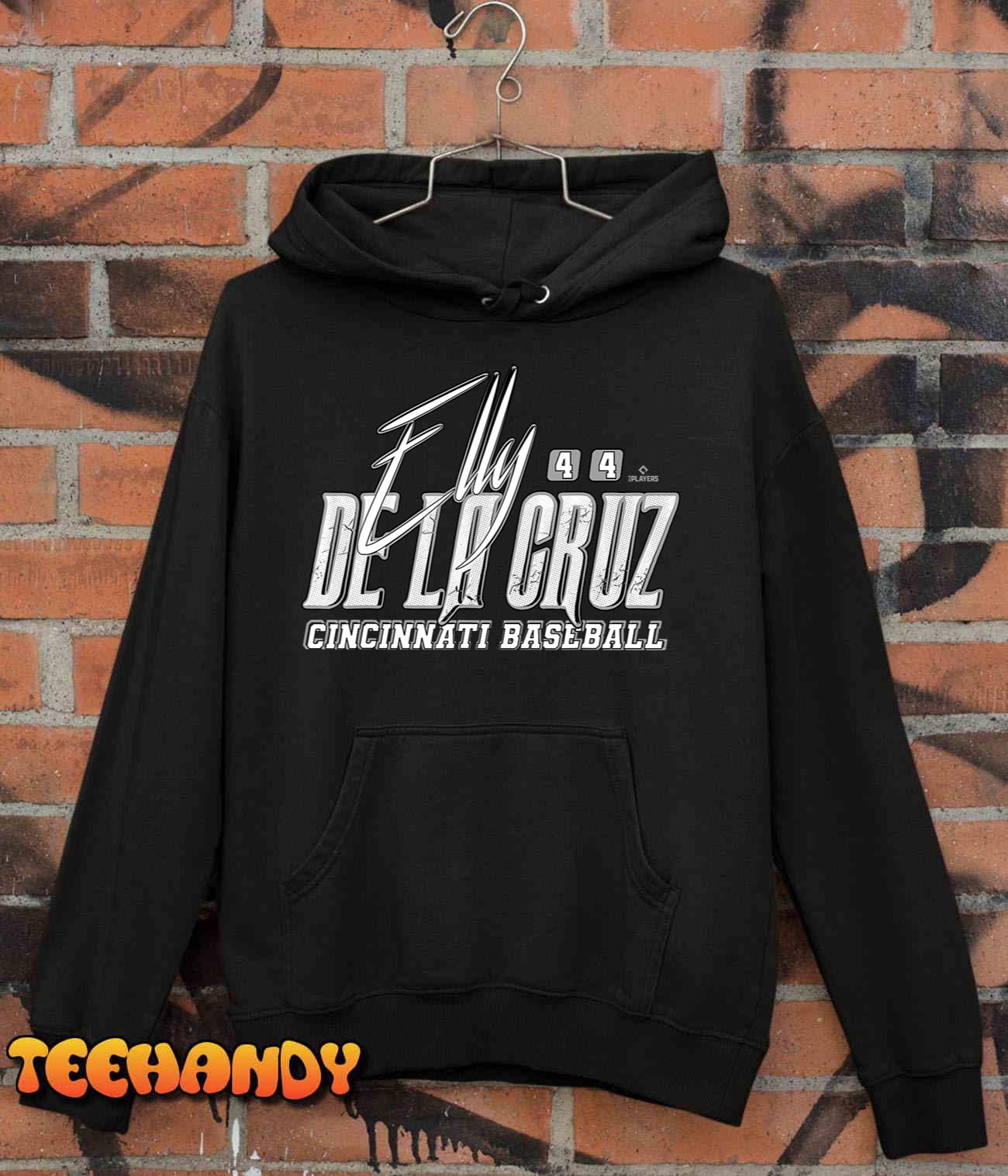 Elly De La Cruz Cincinnati Baseball Rock MLBPA T-Shirt Elly De La Cruz Cincinnati Baseball Rock MLBPA T-Shirt