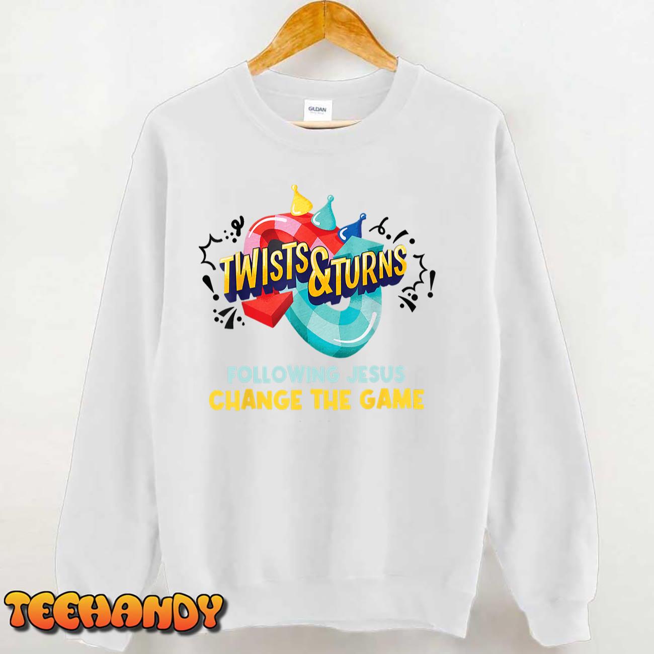 Twists And Turns VBS Follow Jesus Change The Games T-Shirt Twists And Turns VBS Follow Jesus Change The Games T-Shirt
