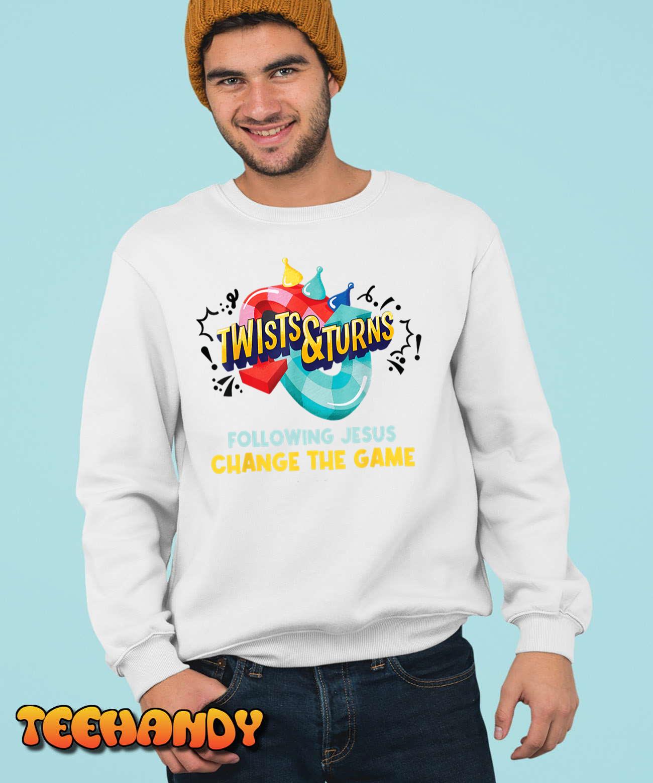 Twists And Turns VBS Follow Jesus Change The Games T-Shirt Twists And Turns VBS Follow Jesus Change The Games T-Shirt