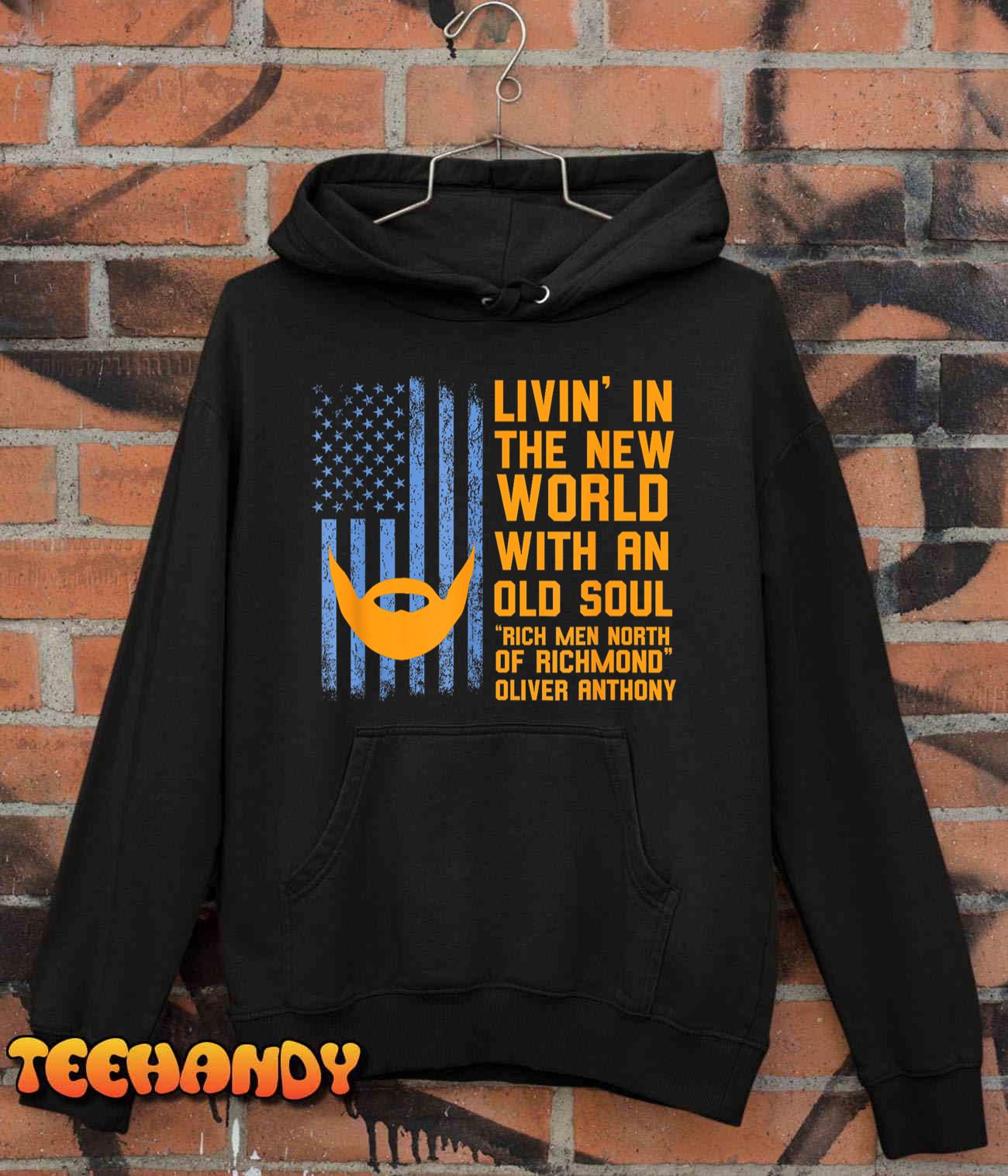 Blue Collar Oliver Anthony Rich Men North of Richmond Flag T-Shirt Blue Collar Oliver Anthony Rich Men North of Richmond Flag T-Shirt