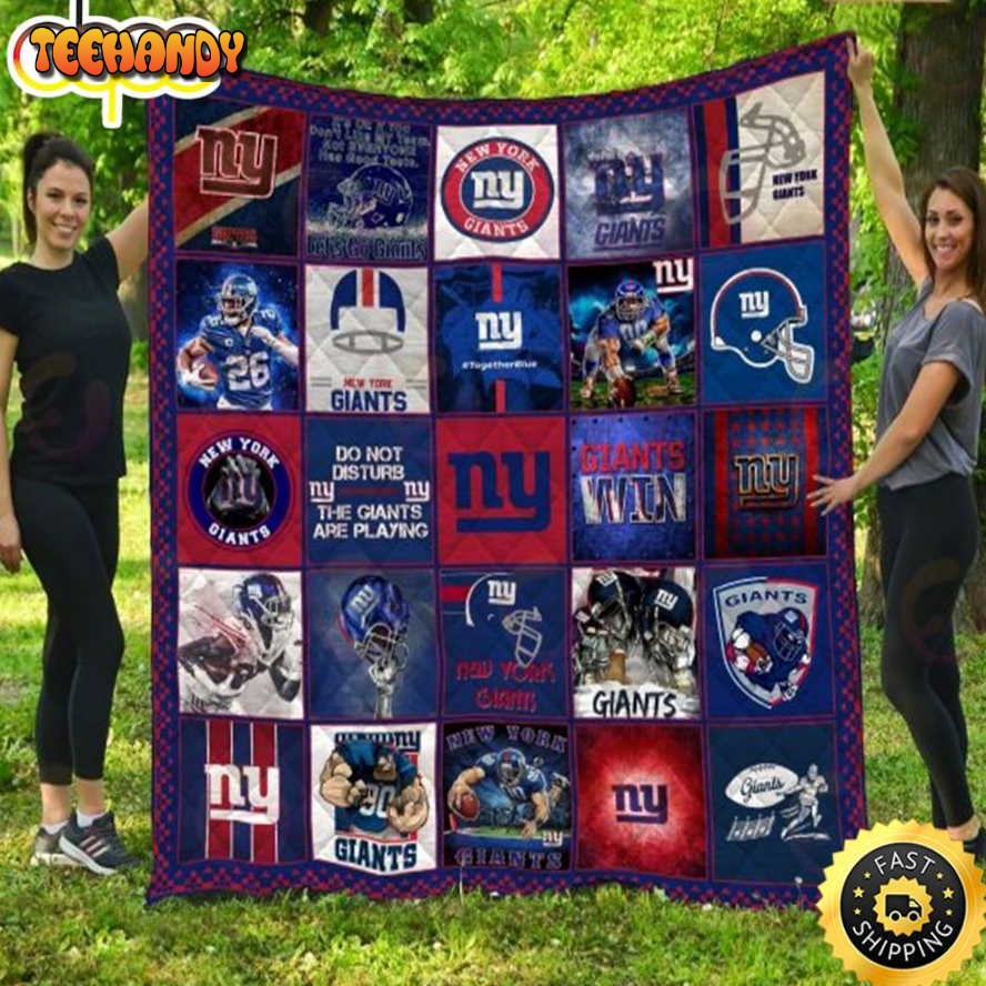 NFL New York Giants Logo NFL Football Sherpa Fleece Blanket