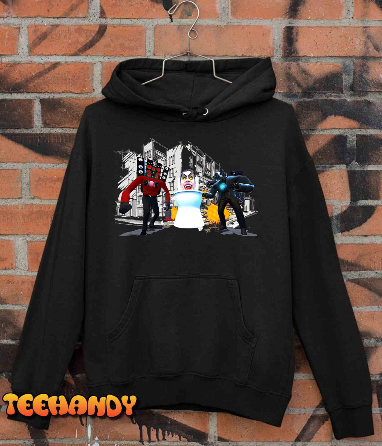 Skibidi toillet Shirt, Cameraman TVman Speakerman T-Shirt Skibidi toillet Shirt, Cameraman TVman Speakerman T-Shirt
