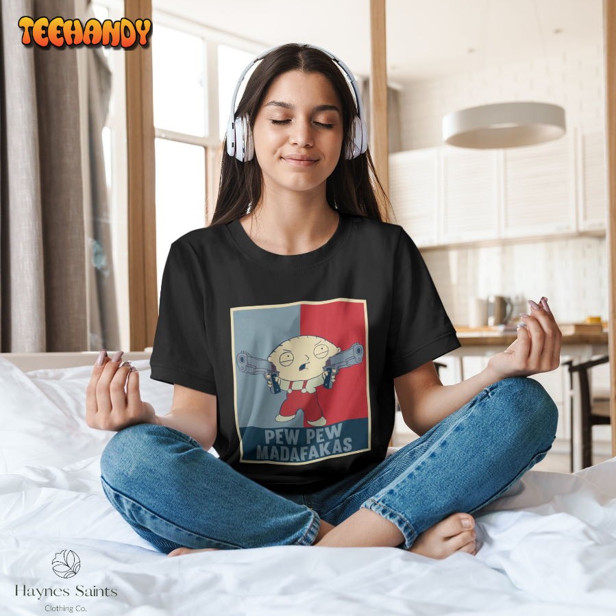 Stewie Griffin Pew Pew Madafakas Vintage T-Shirt, Cartoon Family Guy Shirt Stewie Griffin Pew Pew Madafakas Vintage T-Shirt, Cartoon Family Guy Shirt