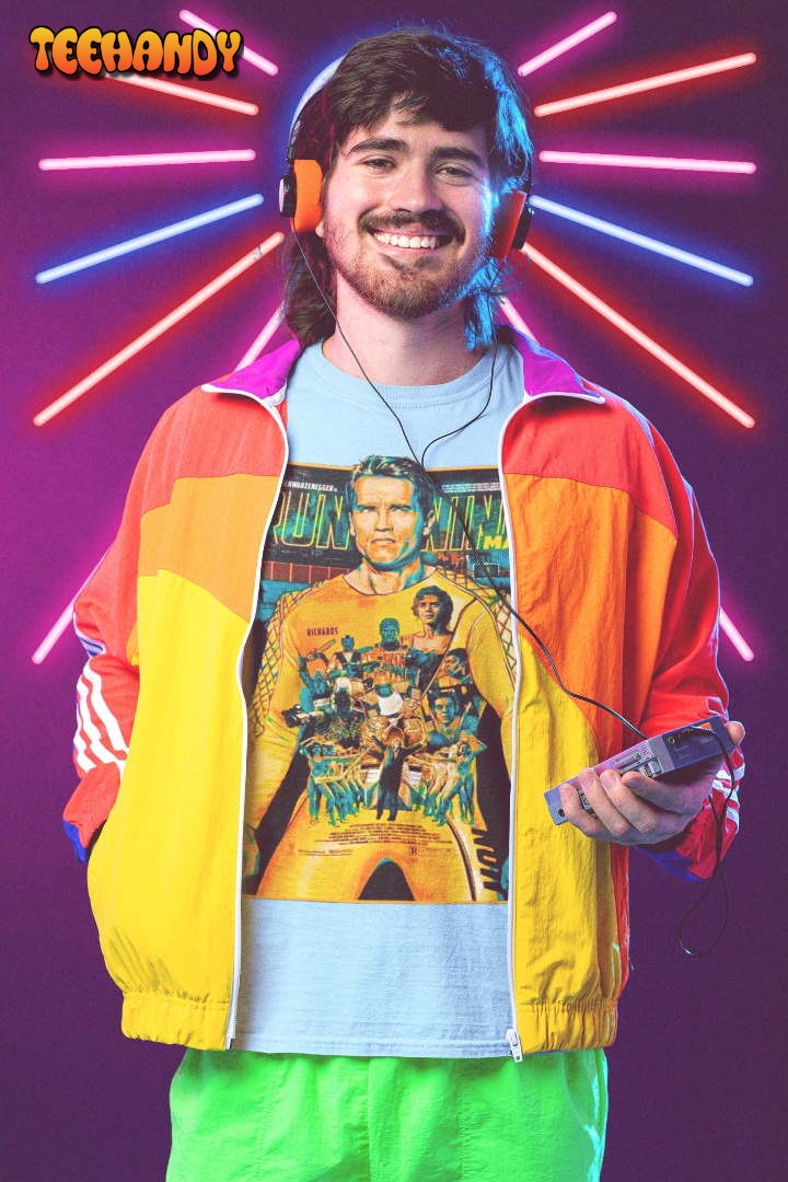 The Running Man Movie Poster Style 80s Movie Shirt The Running Man Movie Poster Style 80s Movie Shirt