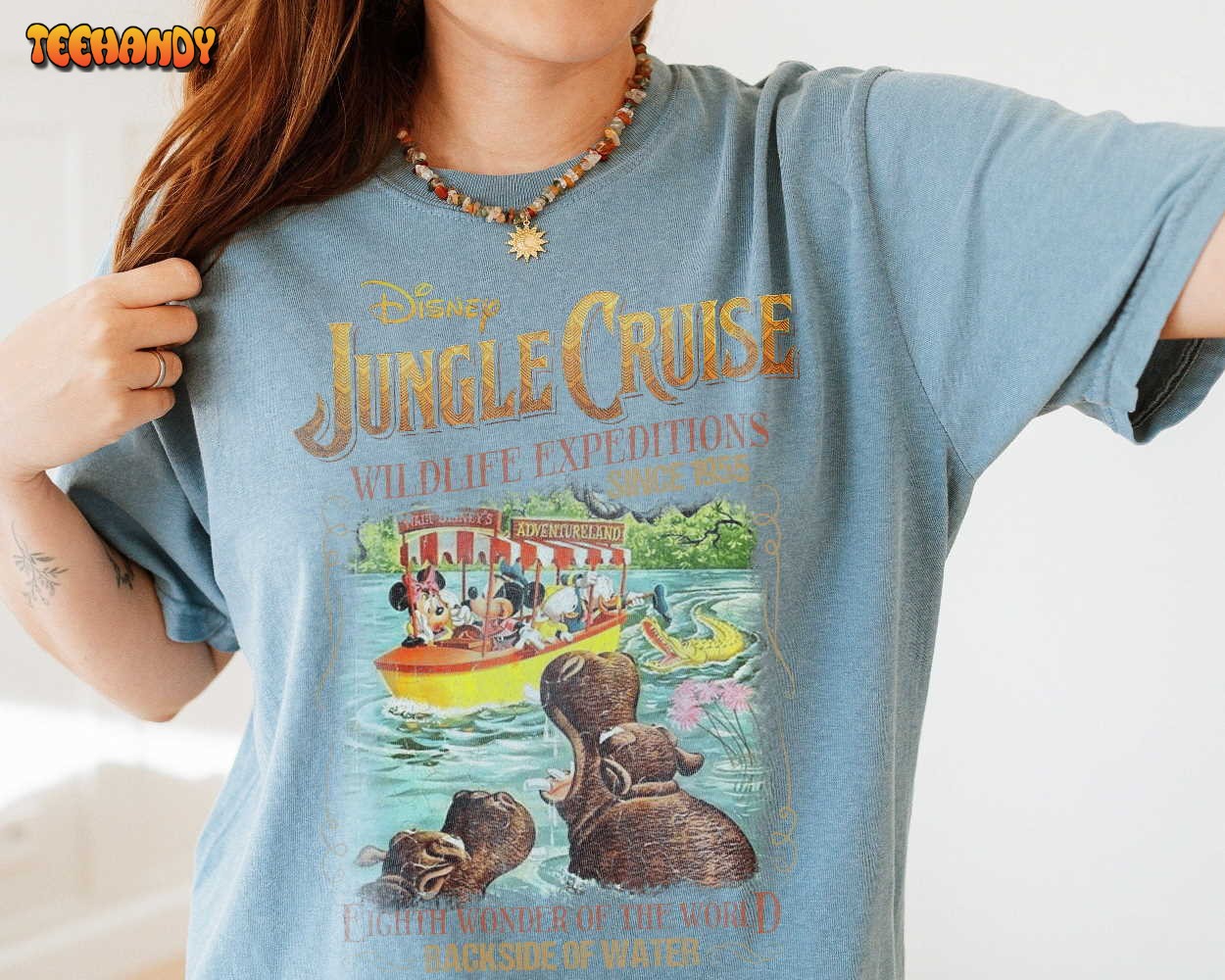Vintage Jungle Cruise Disney Comfort Colors Shirt, Disney Trip Shirt