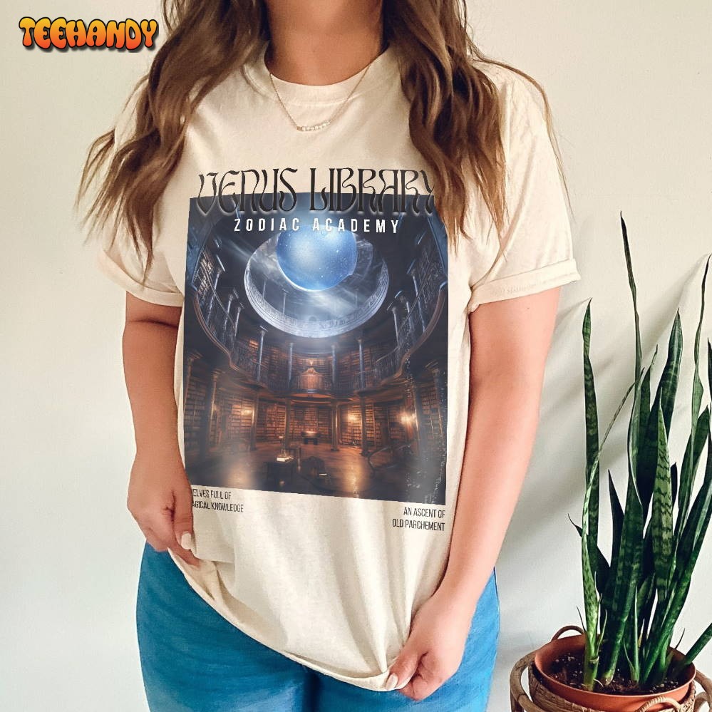 Zodiac Academy Venus Library Shirt Zodiac Academy Venus Library Shirt