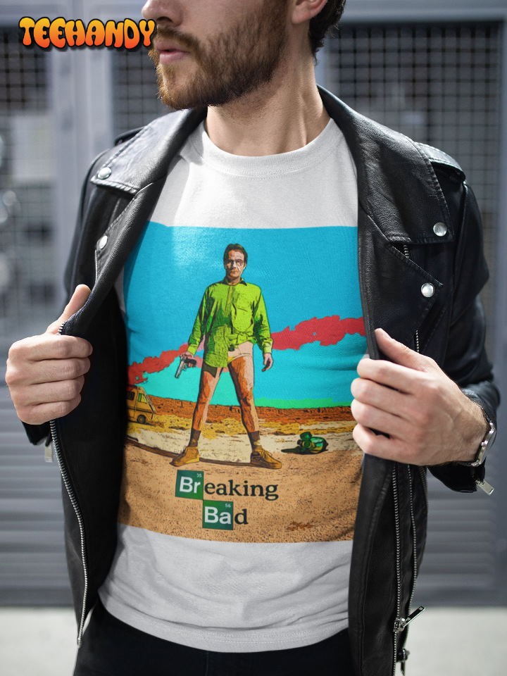 Breaking Bad Fan Art Poster T Shirt, Gift for Her, Gift for Him Breaking Bad Fan Art Poster T Shirt, Gift for Her, Gift for Him
