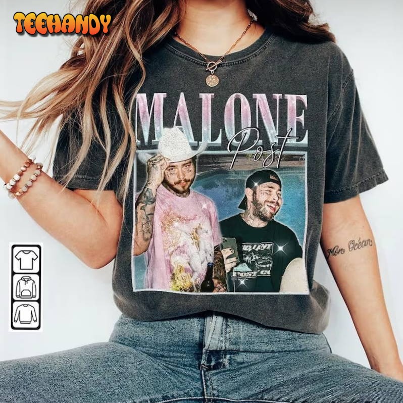 Comfort Colors Post Malone Rap Shirt, Funny Rapper Retro Vintage 90s T Shirt