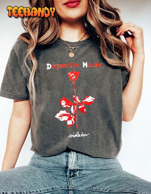 Comfort Colors Vintage 1990 DEPECHE MODE World Violator Concert T-Shirt