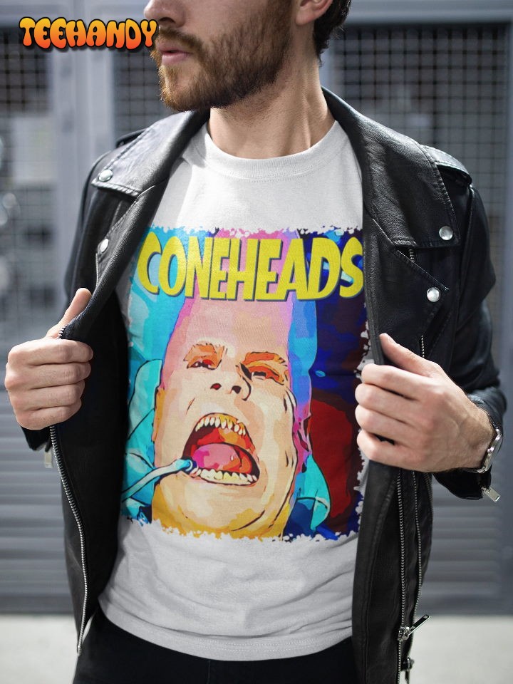 Coneheads Movie Poster Vintage 90s Movie Graphic T Shirt Coneheads Movie Poster Vintage 90s Movie Graphic T Shirt