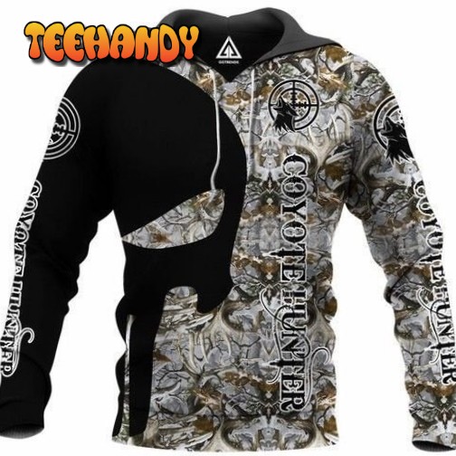 Coyote Hunter 3D Hoodie , All Over Printed Hoodie