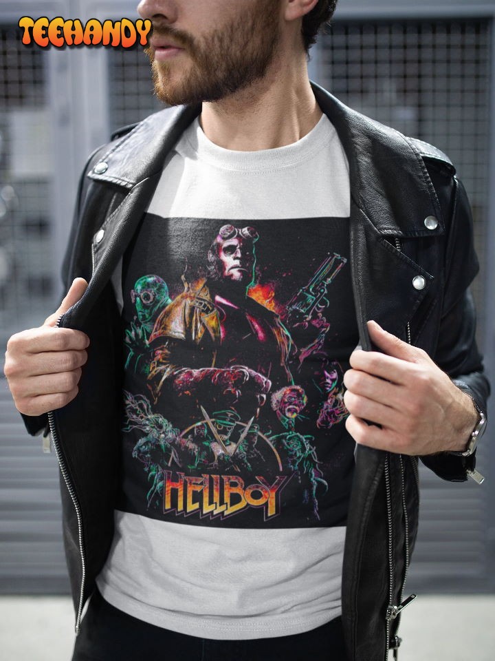 Hellboy Movie Poster T-Shirt, Action Movie Fan Gift T Shirt Hellboy Movie Poster T-Shirt, Action Movie Fan Gift T Shirt