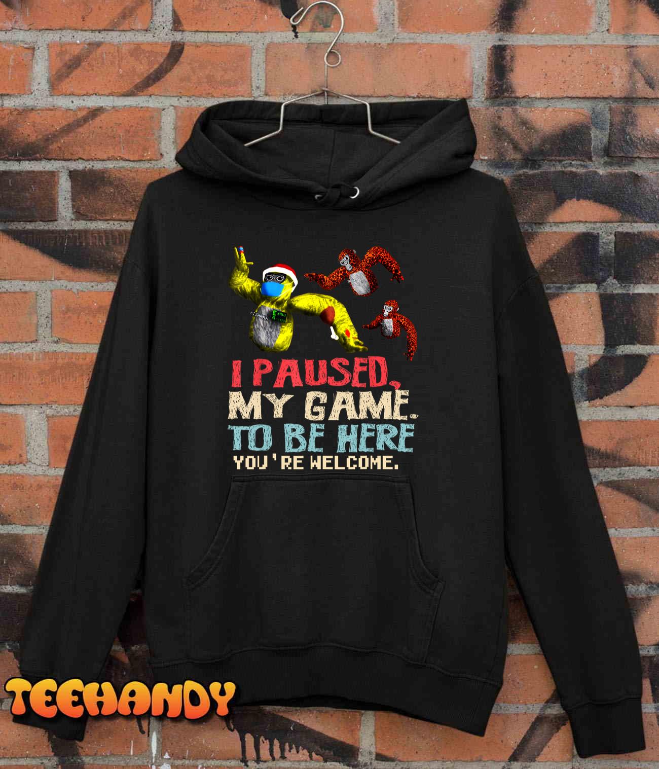 Funny Monke Tag shirt, Gorilla Birthday Decorations VR Gamer T-Shirt